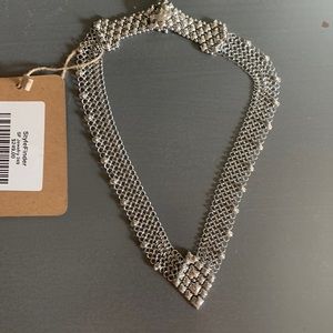 SG Liquid Metal Stainless Steel choker pendant necklace